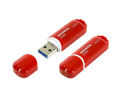 USB накопитель 64GB ADATA UV150 USB 3.0, красный USB накопитель 64GB ADATA UV150 USB 3.0, красный