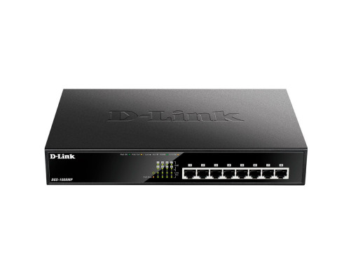 Коммутатор D-Link DGS-1008MP/B1A, черный