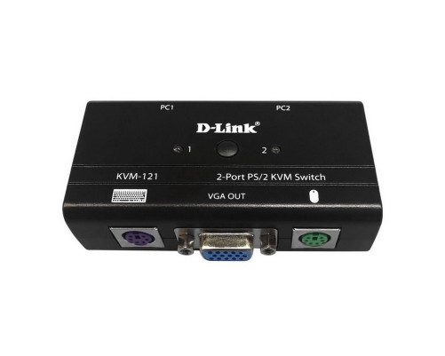 KVM переключатель D-Link KVM-121/B1A, черный KVM переключатель D-Link KVM-121/B1A, черный