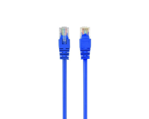 Патч-корд Cablexpert UTP кат.5e, 0.5 м, литой, многожильный, синий