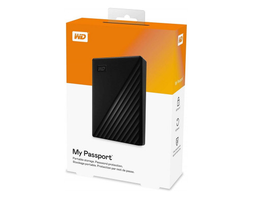 Внешний жесткий диск 2TB Western Digital My Passport WDBYVG0020BBK-WESN, черный