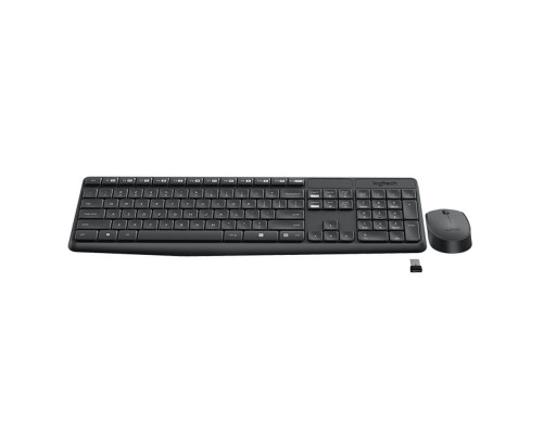 Комплект (клавиатура + мышь) беспроводной Logitech MK235, серый Комплект (клавиатура + мышь) беспроводной Logitech MK235, серый