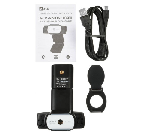Веб-камера ACD-Vision UC600 Black Edition, черный