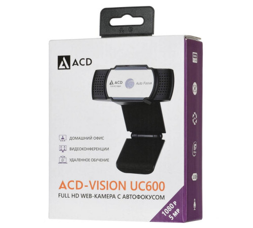 Веб-камера ACD-Vision UC600 Black Edition, черный