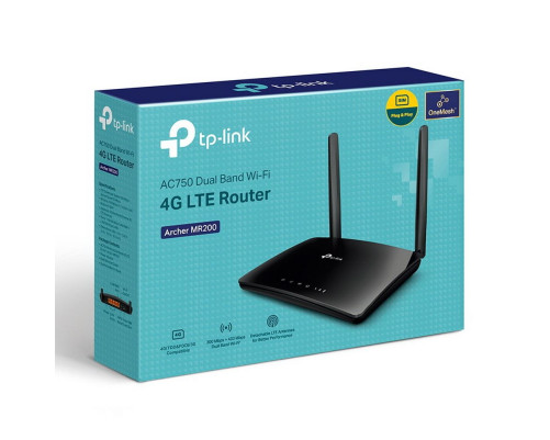 Маршрутизатор TP-LINK Archer MR200, черный