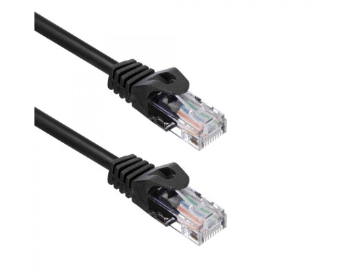 Патч-корд ACD Cat 5e, UTP, 24 AWG, 4 Pair, 7/0.18мм, CU, 7.5 м, черный Патч-корд ACD Cat 5e, UTP, 24 AWG, 4 Pair, 7/0.18мм, CU, 7.5 м, черный