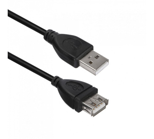 Кабель ACD-U2AAF-30L, USB 2.0, A male - A feмale ,PVC OD4.0, черный, 3 м
