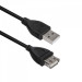 Кабель ACD-U2AAF-30L, USB 2.0, A male - A feмale ,PVC OD4.0, черный, 3 м
