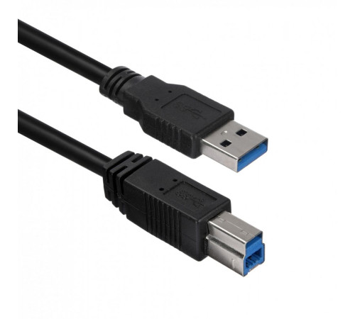 Кабель ACD-U3ABM-20L, USB 3.0, A male - B male, PVC5.5, черный, 2 м