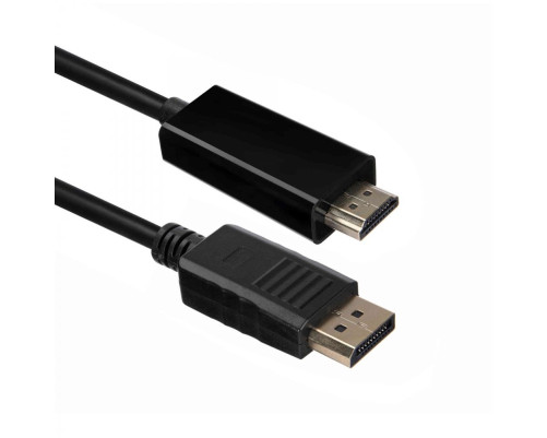 Кабель ACD-DDHM2-30B DisplayPort 1.2, DP-HDMI, Golden Plated, 20m/19m, черный, 3 м Кабель ACD-DDHM2-30B DisplayPort 1.2, DP-HDMI, Golden Plated, 20m/19m, черный, 3 м