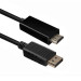 Кабель ACD-DDHM2-30B DisplayPort 1.2, DP-HDMI, Golden Plated, 20m/19m, черный, 3 м