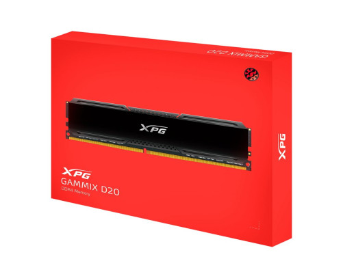 Модуль оперативной памяти ADATA GAMMIX D20 Black Gaming Memory AX4U32008G16A-DCBK20 16GB DDR4 3200 DIMM Non-ECC, CL16, 1.35V, Kit (2x8GB), RTL (930842) Модуль оперативной памяти ADATA GAMMIX D20 Black Gaming Memory AX4U32008G16A-DCBK20 16GB DDR4 3200 DIMM Non-ECC, CL16, 1.35V, Kit (2x8GB), RTL (930842)