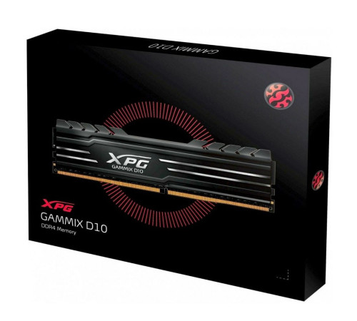 Модуль оперативной памяти XPG 32GB GAMMIX D10 Black DDR4 3200Mhz DIMM, CL16, 1.35V, Heat Shield, Kit (2x16GB), RTL