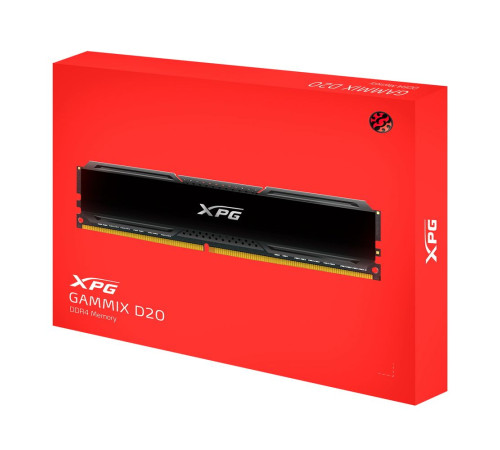 Модуль оперативной памяти XPG 32GB GAMMIX D20 DDR4 3200Mhz DIMM, CL16, 1.35V, Heat Shield, Kit (2x16GB), RTL