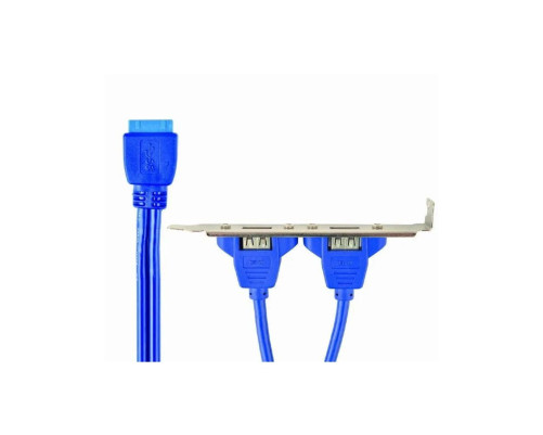 Планка Gembird CC-USB3-RECEPTACLE, 2xUSB 3.0/20-pin мат.платы Планка Gembird CC-USB3-RECEPTACLE, 2xUSB 3.0/20-pin мат.платы