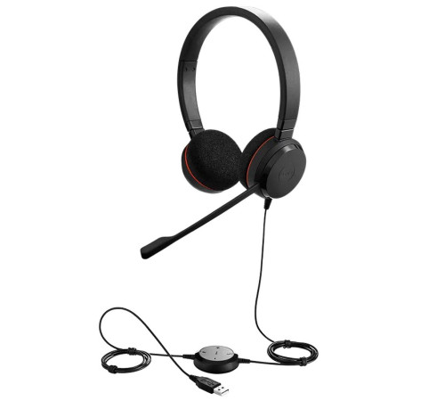 Гарнитура проводная Jabra EVOLVE 20 UC Stereo, черный