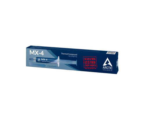 Термопаста Arctic Cooling MX-4 8 грамм, шпатель (ACTCP00059A) Термопаста Arctic Cooling MX-4 8 грамм, шпатель (ACTCP00059A)