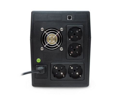 Источник бесперебойного питания Powerman Back Pro 1500Plus, черный Источник бесперебойного питания Powerman Back Pro 1500Plus, черный