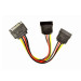 Кабель питания SATA Cablexpert, 15pin (M)/2x15pin(F), 0.15 м