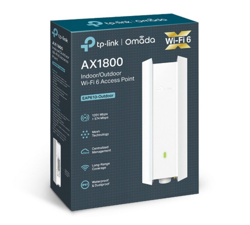 Точка доступа Wi-Fi TP-LINK EAP610-Outdoor, белый