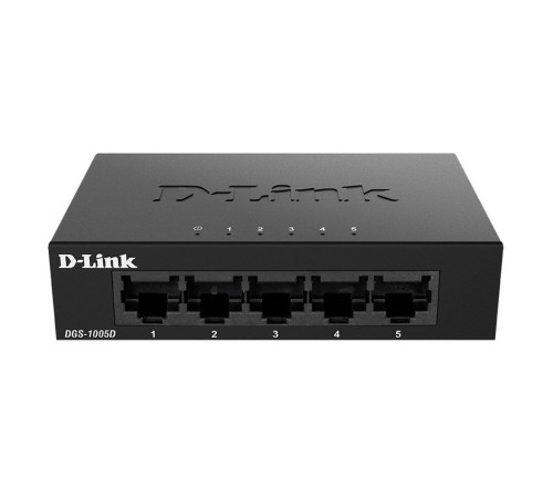 Коммутатор D-Link DGS-1005D/J2A, черный