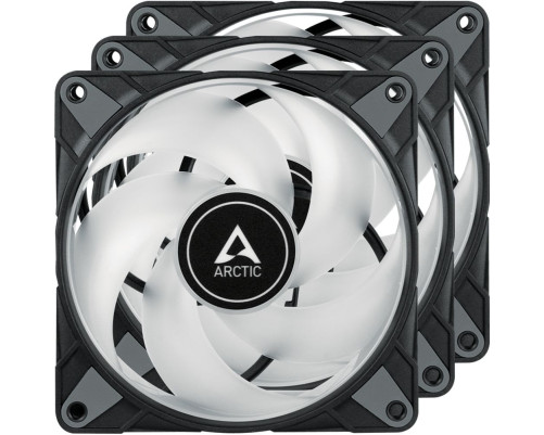 Вентилятор для корпуса Arctic Cooling P12 PWM PST A-RGB, черный (комплект 3 шт.) Вентилятор для корпуса Arctic Cooling P12 PWM PST A-RGB, черный (комплект 3 шт.)