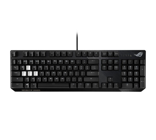 Клавиатура проводная игровая ASUS XA02 ROG STRIX SCOPE ROG NX Red ABS, черный