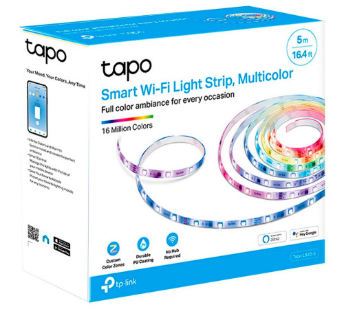 Умная многоцветная светодиодная Wi-Fi лента TP-LINK Tapo L920-5