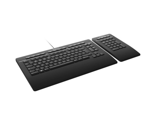 Клавиатура проводная с беспроводным цифровым блоком 3DConnexion 3DX-700092, черный