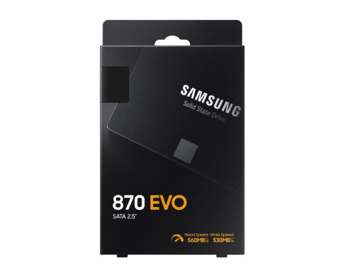 Твердотельный накопитель Samsung 870 EVO MZ-77E2T0B, 2TB, 2.5" Твердотельный накопитель Samsung 870 EVO MZ-77E2T0B, 2TB, 2.5"