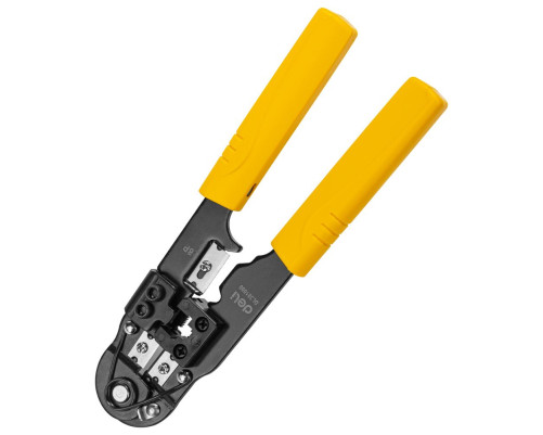 Обжимные клещи Deli  RJ45 Deli DL381008 205мм, зачистка проводов, кусачки и обжимной инструмент 3-в-1