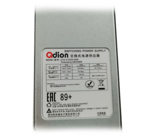 Блок питания 300 Вт Qdion U1A-K10300-DRB