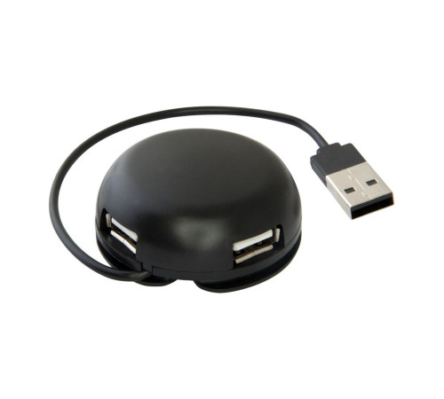 USB-концентратор Defender Quadro Light USB 2.0, черный