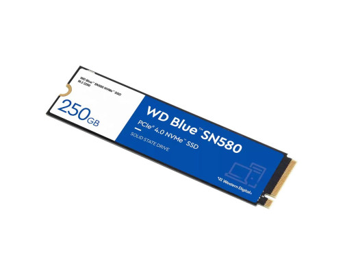 Твердотельный накопитель Western Digital Blue SN580 WDS250G3B0E, 250GB, M.2 2280 Твердотельный накопитель Western Digital Blue SN580 WDS250G3B0E, 250GB, M.2 2280