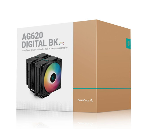 Вентилятор для процессора Deepcool AG620 DIGITAL BK ARGB, черный