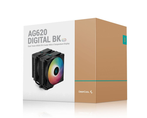 Вентилятор для процессора Deepcool AG620 DIGITAL BK ARGB, черный Вентилятор для процессора Deepcool AG620 DIGITAL BK ARGB, черный