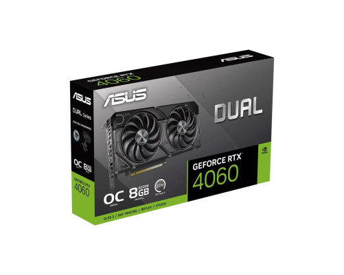 Видеокарта ASUS RTX4060 DUAL EVO OC 8GB, GDDR6/128-bit Видеокарта ASUS RTX4060 DUAL EVO OC 8GB, GDDR6/128-bit