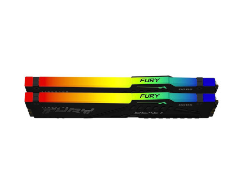 Модуль оперативной памяти Kingston 16GB DDR5-5600 (Kit of 2) FURY Beast RGB EXPO KF556C36BBEAK2-16 Модуль оперативной памяти Kingston 16GB DDR5-5600 (Kit of 2) FURY Beast RGB EXPO KF556C36BBEAK2-16