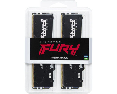 Модуль оперативной памяти Kingston 16GB DDR5-5600 (Kit of 2) FURY Beast RGB EXPO KF556C36BBEAK2-16 Модуль оперативной памяти Kingston 16GB DDR5-5600 (Kit of 2) FURY Beast RGB EXPO KF556C36BBEAK2-16