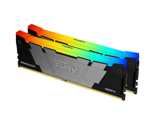 Модуль оперативной памяти Kingston 16GB DDR4 4266 FURY Renegade RGB Black XMP Non-ECC Unbuffered DIMM (Kit 2*8gb) 1RX8 19-26-26 1.4V 288-pin 8Gbit