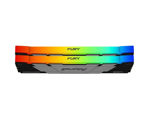 Модуль оперативной памяти Kingston 16GB DDR4-3600 (Kit of 2) FURY Renegade RGB KF436C16RB2AK2/16 Модуль оперативной памяти Kingston 16GB DDR4-3600 (Kit of 2) FURY Renegade RGB KF436C16RB2AK2/16