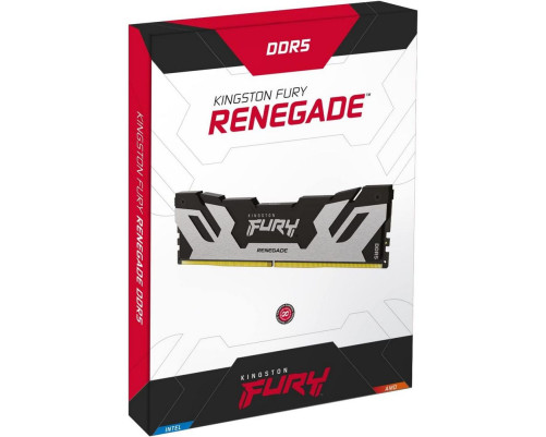 Модуль оперативной памяти Kingston 64GB DDR5 6400 FURY Renegade Silver/Black XMP Non-ECC Unbuffered DIMM (Kit 2*32gb) 2RX8 32-39-39 1.4V 288-pin 16Gbit