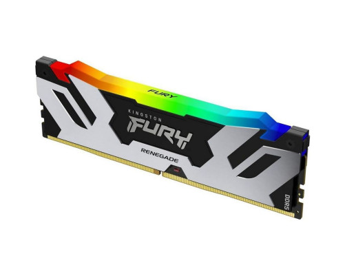 Модуль оперативной памяти Kingston 64GB DDR5 6400 FURY Renegade Silver/Black RGB XMP Non-ECC Unbuffered DIMM (Kit 2*32gb) 2RX8 32-39-39 1.4V 288-pin 16Gbit
