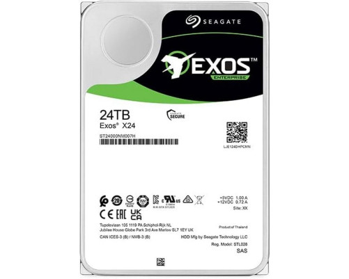Жесткий диск 24TB Seagate Exos X24 ST24000NM007H Жесткий диск 24TB Seagate Exos X24 ST24000NM007H