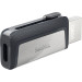 USB накопитель 128GB SanDisk Ultra Dual USB 3.2 Gen 1, черный/серебристый
