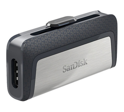 USB накопитель 128GB SanDisk Ultra Dual USB 3.2 Gen 1, черный/серебристый