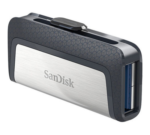 USB накопитель 128GB SanDisk Ultra Dual USB 3.2 Gen 1, черный/серебристый