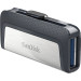 USB накопитель 128GB SanDisk Ultra Dual USB 3.2 Gen 1, черный/серебристый