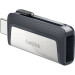 USB накопитель 128GB SanDisk Ultra Dual USB 3.2 Gen 1, черный/серебристый