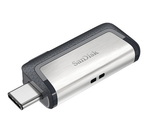 USB накопитель 128GB SanDisk Ultra Dual USB 3.2 Gen 1, черный/серебристый